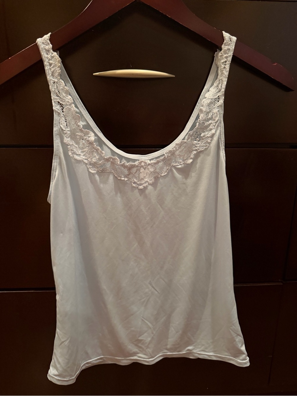 Liz Claiborne Blue Lace-Trim Sleep Camisole